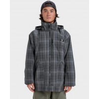Quiksilver Live Wire Jkt (Mercury Check True Black) 2026
